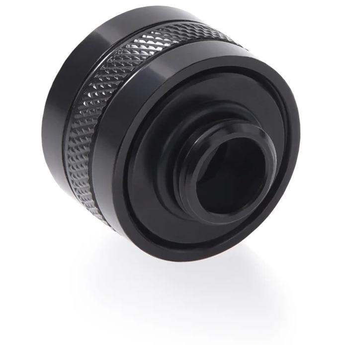 A large main feature product image of Alphacool Eiszapfen PRO G1/4" 16mm Hard Tube Compression Fitting 6-Pack (Black)
