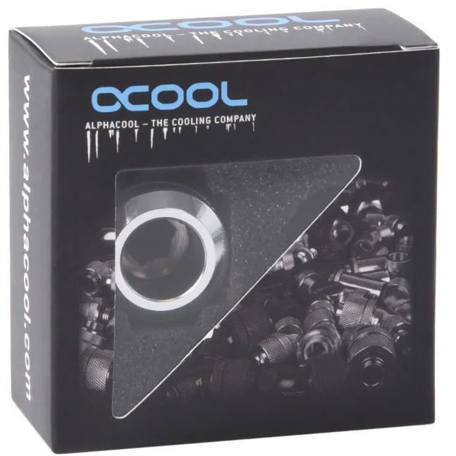 A large main feature product image of Alphacool Eiszapfen PRO G1/4" 16mm Hard Tube Compression Fitting (Chrome)