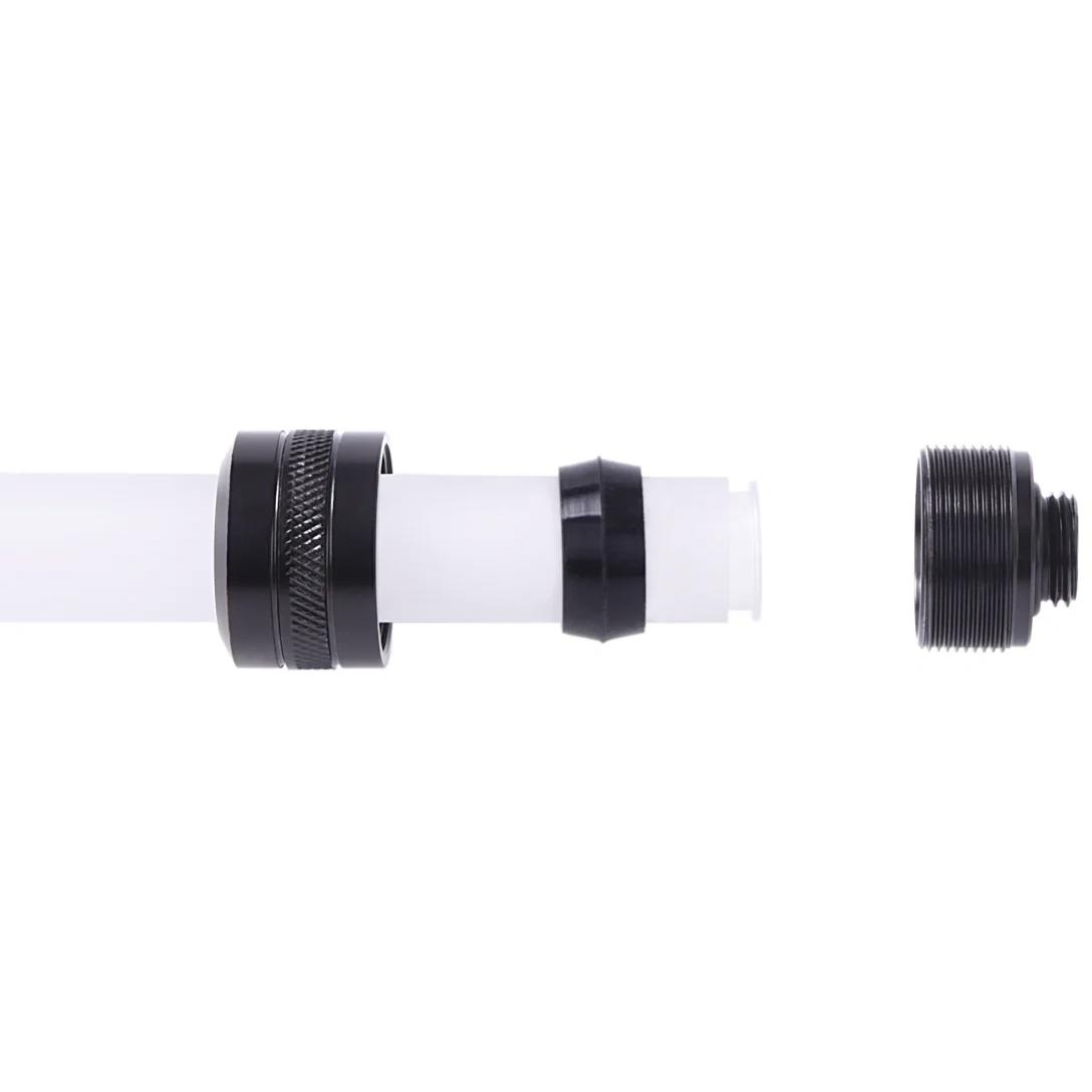 A large main feature product image of Alphacool Eiszapfen PRO G1/4" 16mm Hard Tube Compression Fitting (Black)