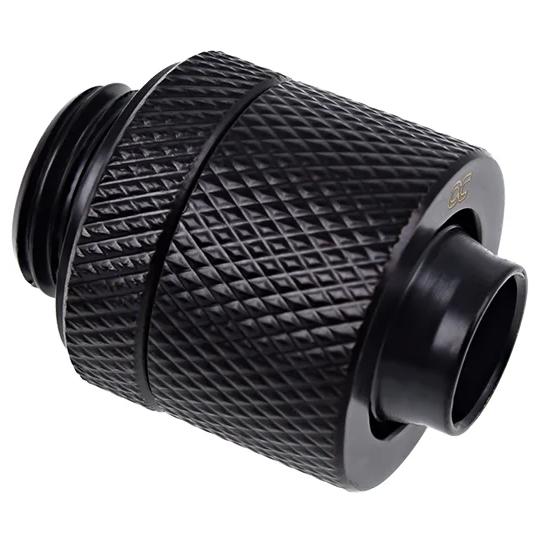 A large main feature product image of Alphacool Eiszapfen G1/4" 10/13mm Soft Tube Compression Fitting (Black)