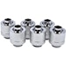 A product image of Alphacool Eiszapfen G1/4" 10/13mm Soft Tube Compression Fitting 6-Pack (Chrome)