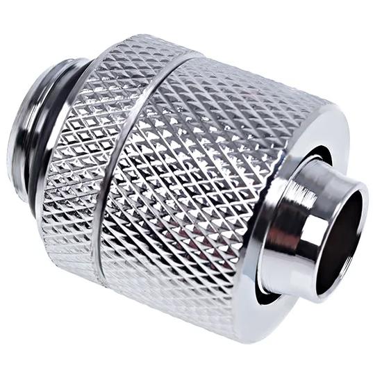 A large main feature product image of Alphacool Eiszapfen G1/4" 10/13mm Soft Tube Compression Fitting 6-Pack (Chrome)