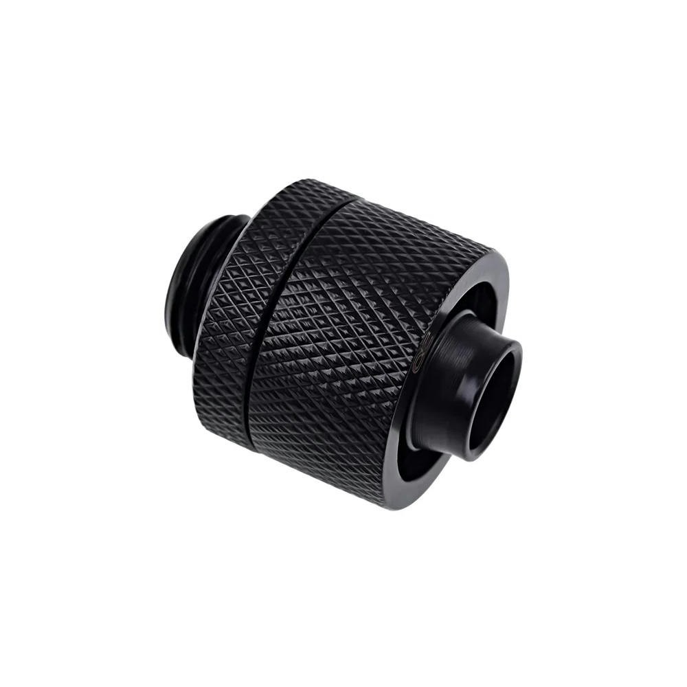 A large main feature product image of Alphacool Eiszapfen G1/4" 10/16mm Soft Tube Compression Fitting (Black)