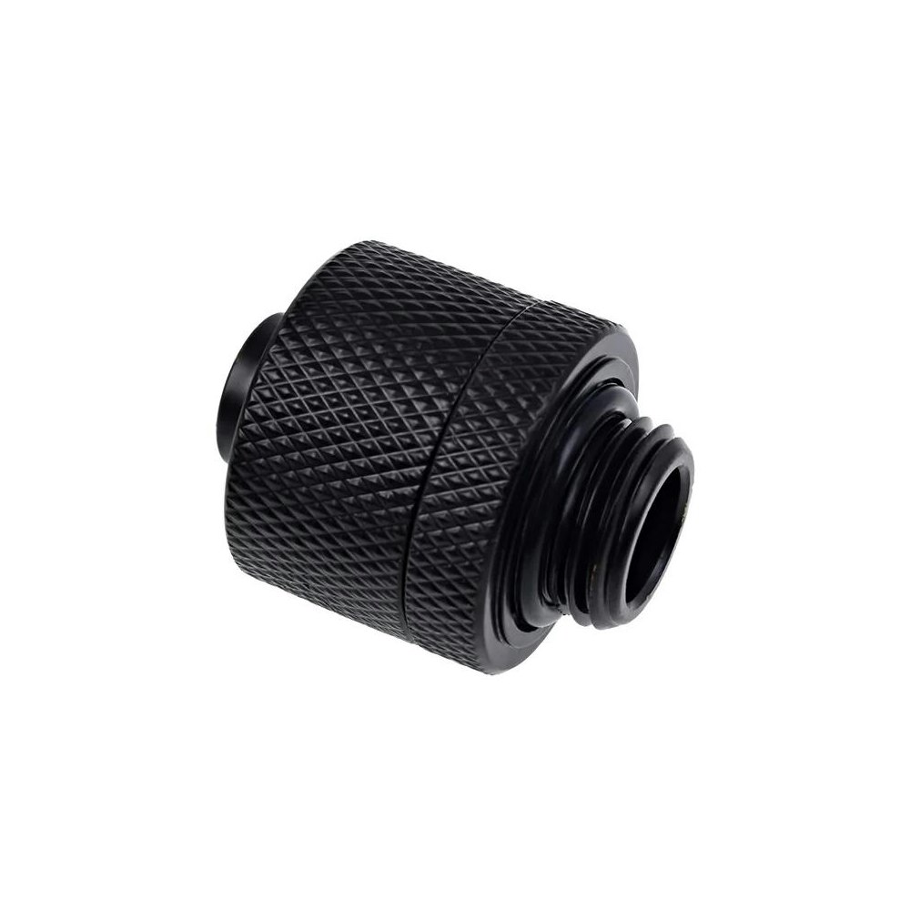 A large main feature product image of Alphacool Eiszapfen G1/4" 10/16mm Soft Tube Compression Fitting (Black)