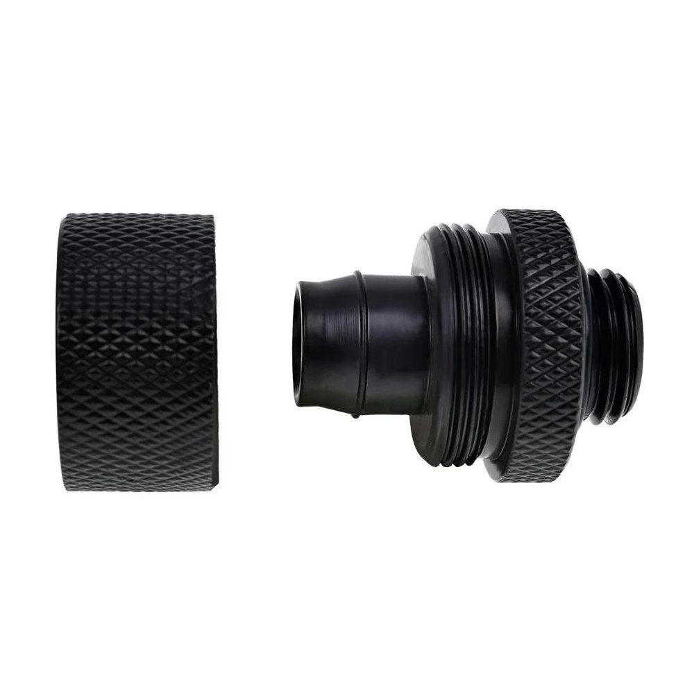 A large main feature product image of Alphacool Eiszapfen G1/4" 10/16mm Soft Tube Compression Fitting (Black)