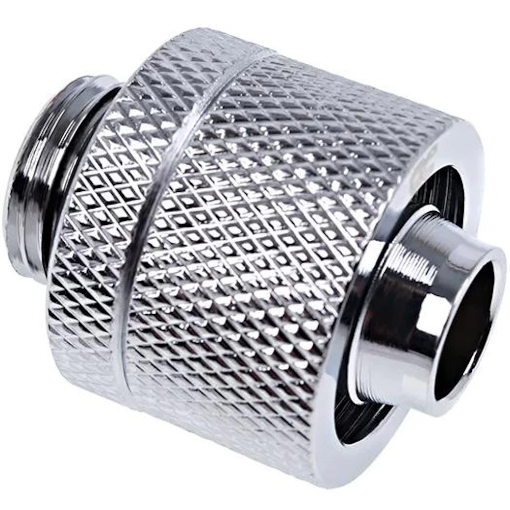 Alphacool Eiszapfen G1/4" 10/16mm Soft Tube Compression Fitting (Chrome)