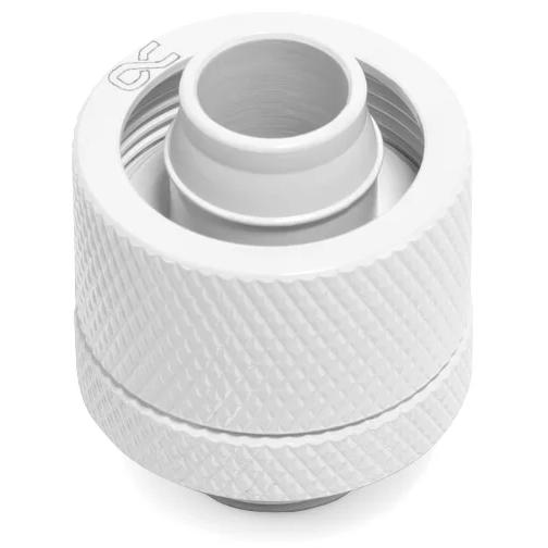 A large main feature product image of Alphacool Eiszapfen G1/4" 10/16mm Soft Tube Compression Fitting (White)