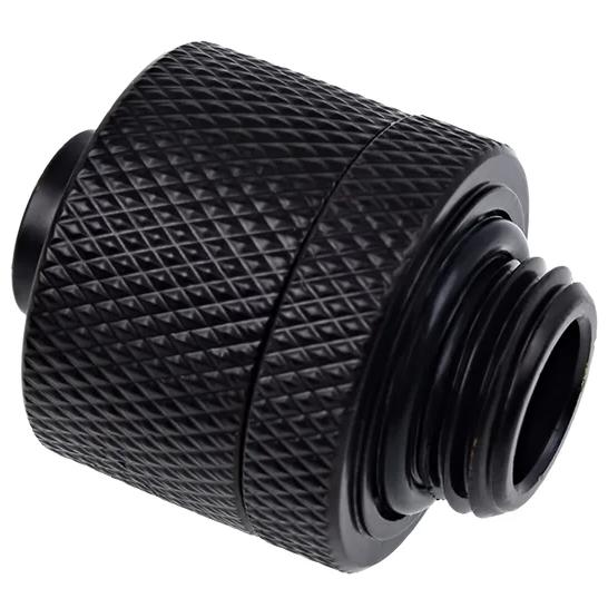 A large main feature product image of Alphacool Eiszapfen G1/4" 10/16mm Soft Tube Compression Fitting 6-Pack (Black)