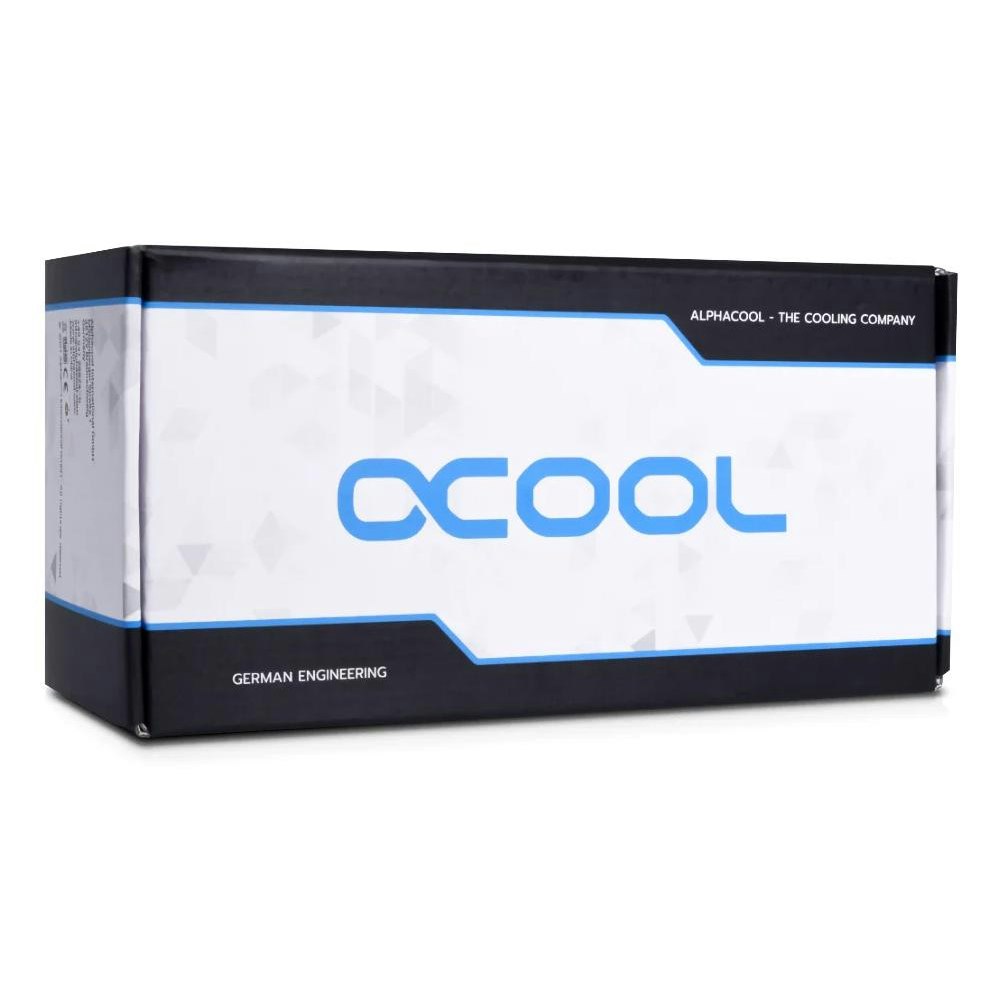 A large main feature product image of Alphacool Eisbecher 250 Aurora ARGB D5 Pump/Reservoir Combo (Acetal/Glass)