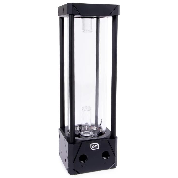 A large main feature product image of Alphacool Eisbecher 250 Aurora ARGB D5 Reservoir (Acetal/Glass)