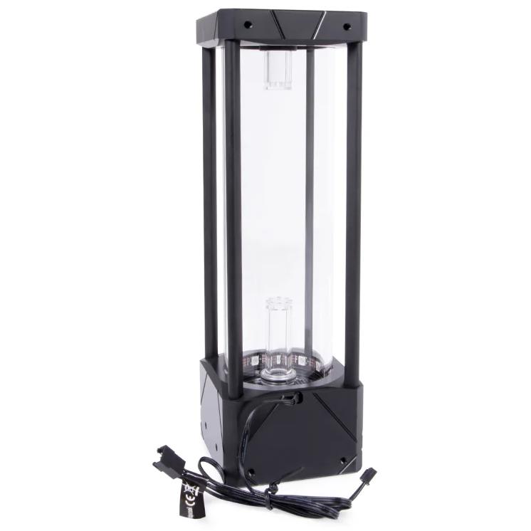 A large main feature product image of Alphacool Eisbecher 250 Aurora ARGB D5 Reservoir (Acetal/Glass)