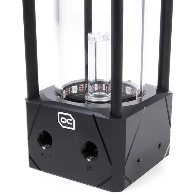 A large main feature product image of Alphacool Eisbecher 250 Aurora ARGB D5 Reservoir (Acetal/Glass)