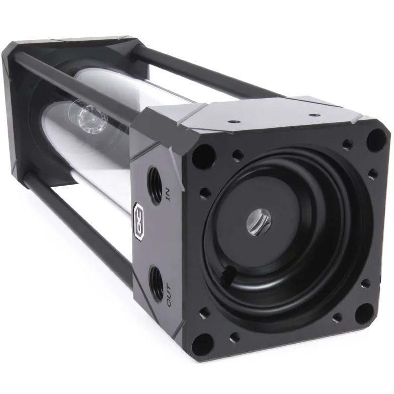 A large main feature product image of Alphacool Eisbecher 250 Aurora ARGB D5 Reservoir (Acetal/Glass)
