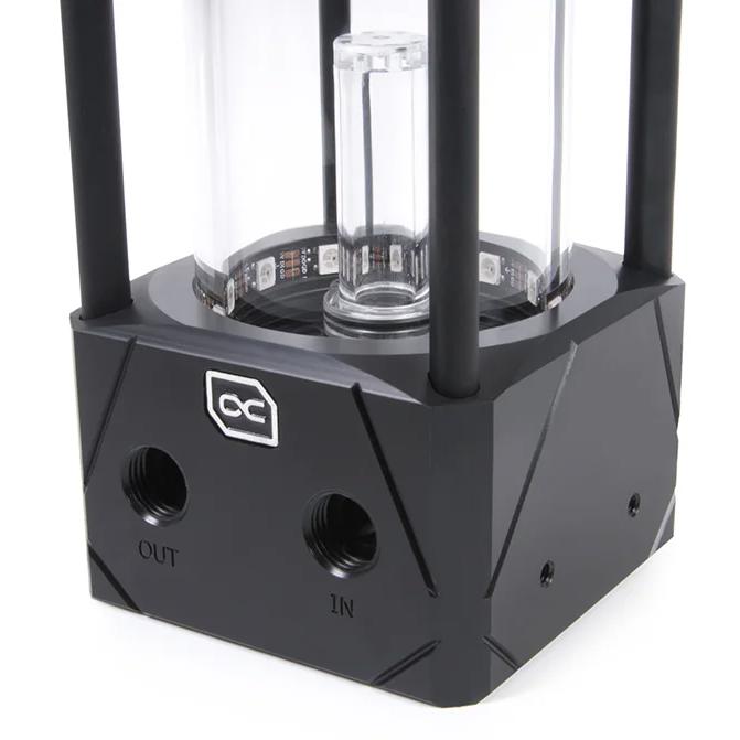 A large main feature product image of Alphacool Eisbecher 150 Aurora ARGB D5 Reservoir (Acetal/Glass)