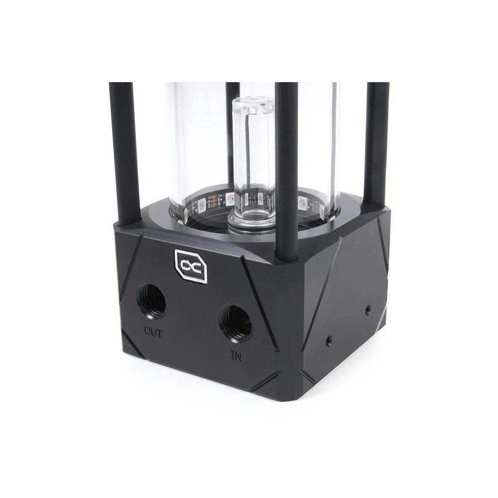 A large main feature product image of Alphacool Eisbecher 150 Aurora ARGB D5 Reservoir (Acetal/Glass)