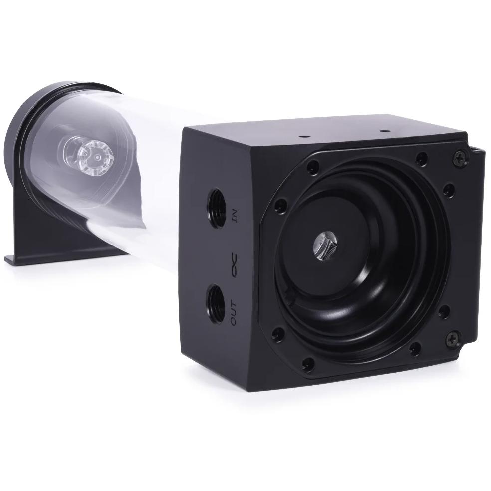 A large main feature product image of Alphacool Core 200 Aurora ARGB D5 Pump/Reservoir Combo (Acetal/Acrylic)