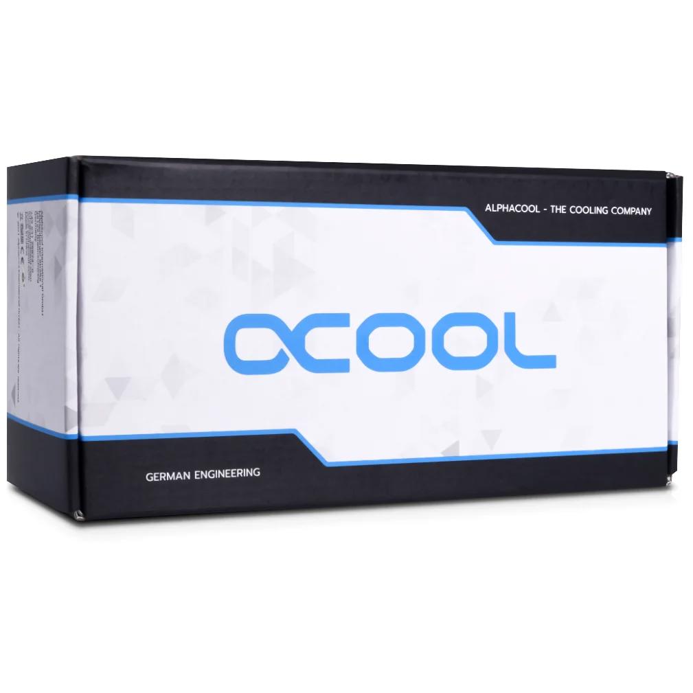 A large main feature product image of Alphacool Core 200 Aurora ARGB D5 Reservoir (Acetal/Acrylic)