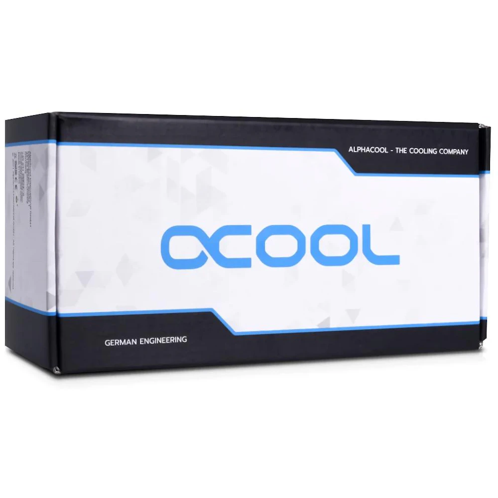 A large main feature product image of Alphacool Core 200 Aurora ARGB D5 Reservoir (Acetal/Acrylic)