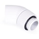 A small tile product image of Alphacool Eiszapfen G1/4" 45 Degree Rotary Fitting (White)