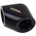 A product image of Alphacool Eiszapfen G1/4" 90 Degree 25mm Elbow Fitting (Black)