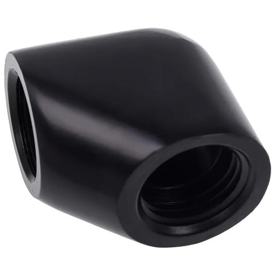 A large main feature product image of Alphacool Eiszapfen G1/4" 90 Degree 25mm Elbow Fitting (Black)