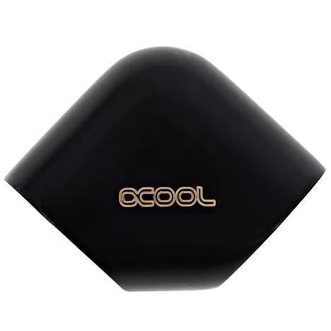 A large main feature product image of Alphacool Eiszapfen G1/4" 90 Degree 25mm Elbow Fitting (Black)