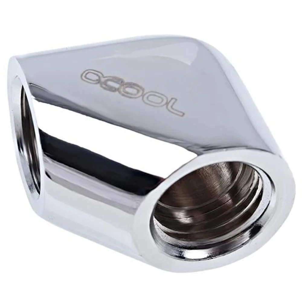 Alphacool Eiszapfen G1/4" 90 Degree 25mm Elbow Fitting (Chrome)