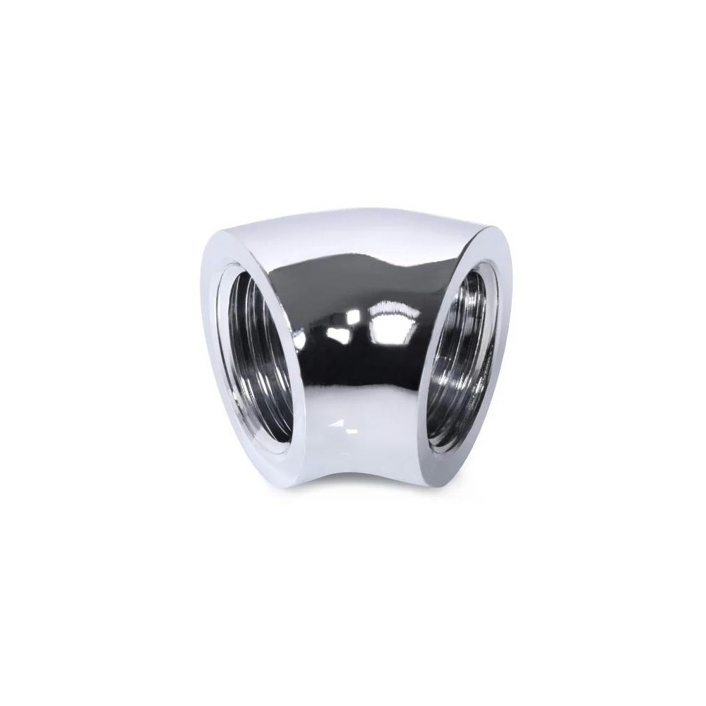 A large main feature product image of Alphacool Eiszapfen G1/4" 45 Degree Elbow Fitting (Chrome)