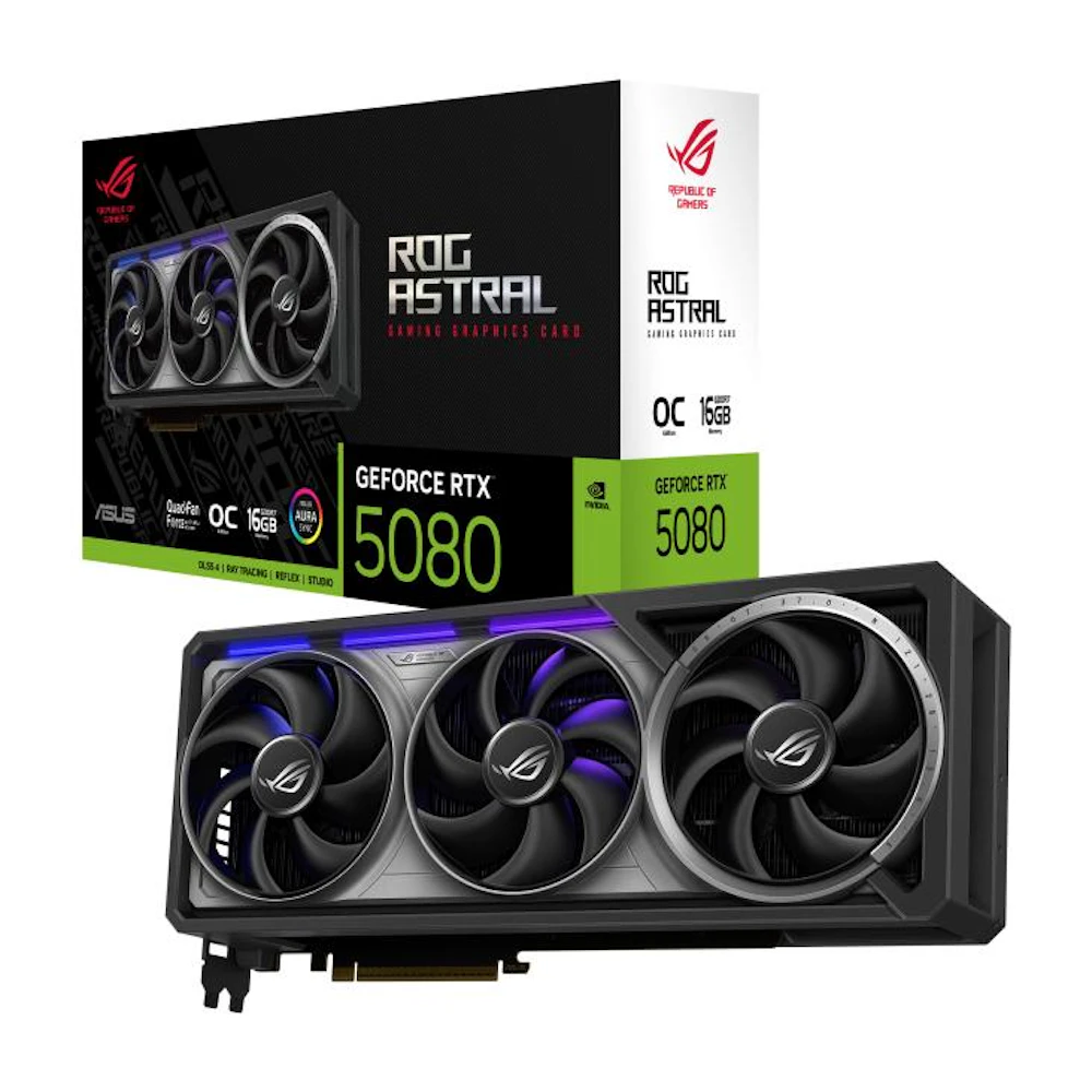 ASUS GeForce RTX 5080 ROG Astral Gaming OC 16GB GDDR7 