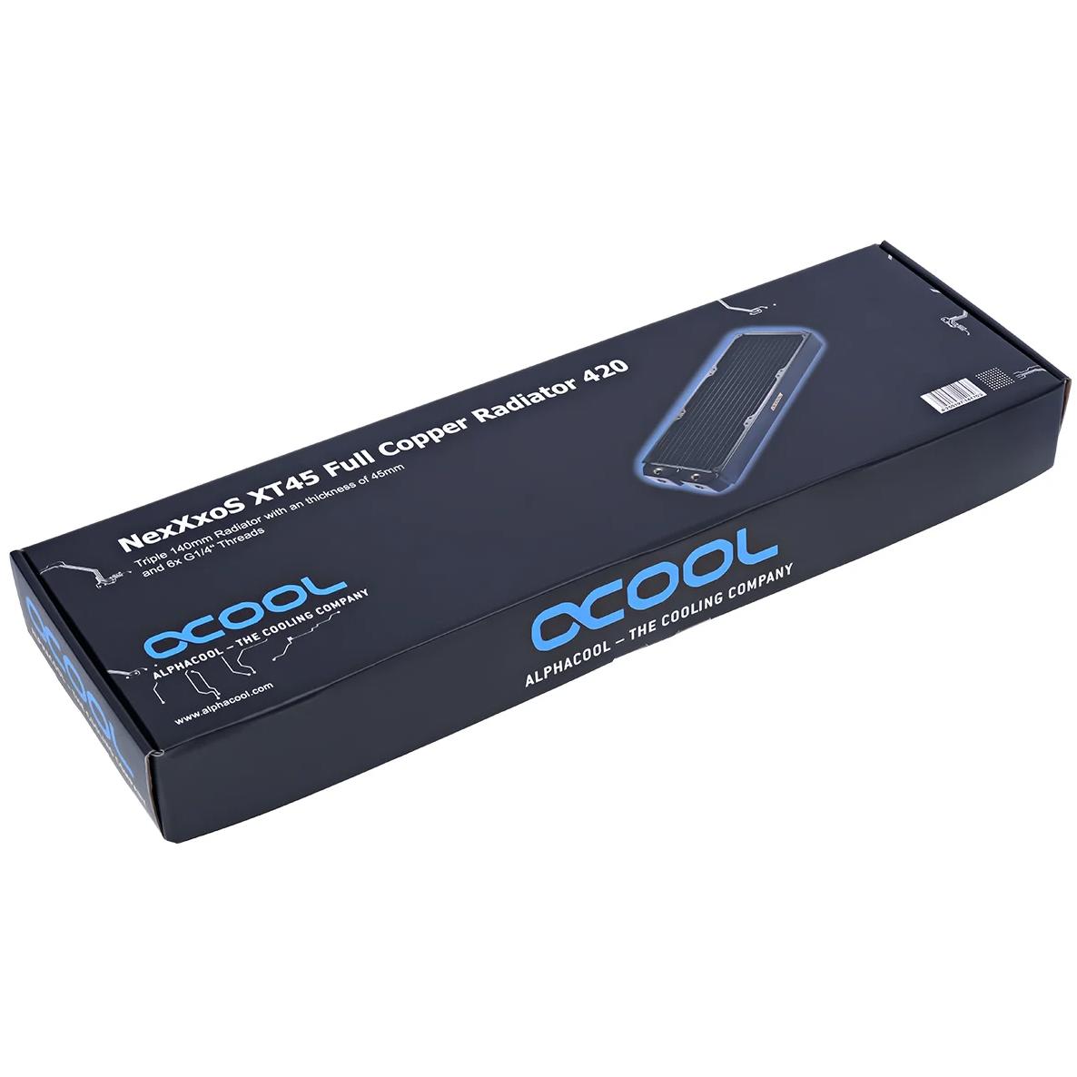 A large main feature product image of Alphacool NexXxoS XT45 Full Copper 420 x 45mm Radiator
