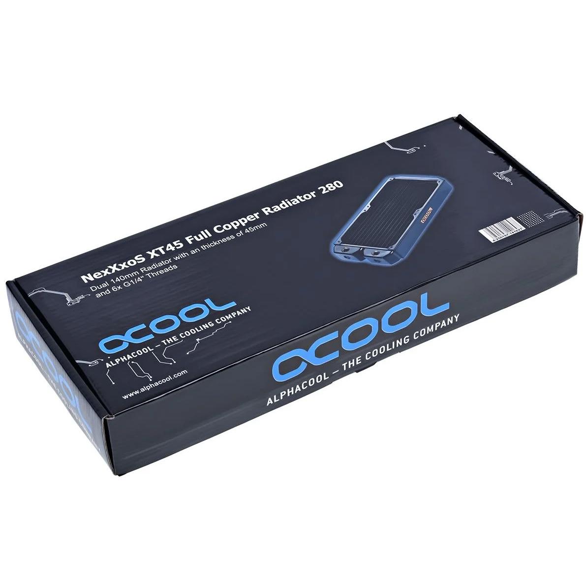 A large main feature product image of Alphacool NexXxoS XT45 Full Copper 280 x 45mm Radiator