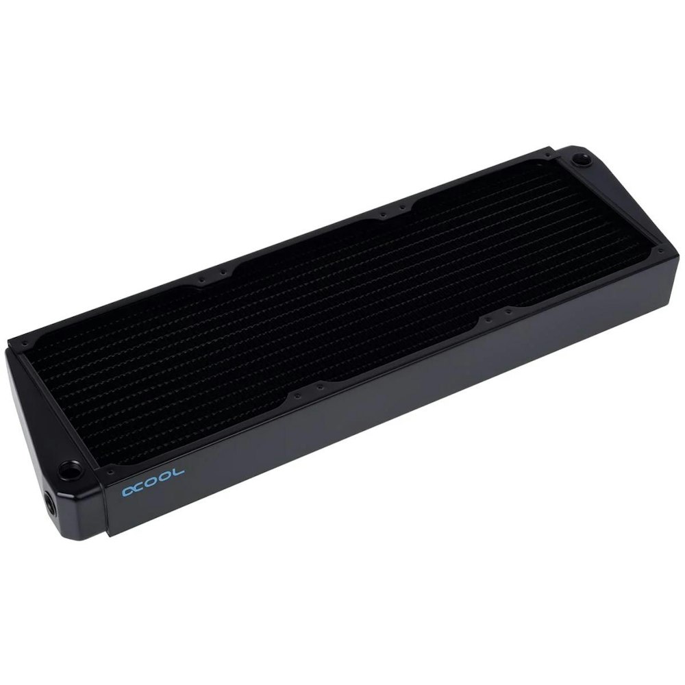 A large main feature product image of Alphacool NexXxoS XT45 Full Copper X-Flow 420 x 45mm Radiator