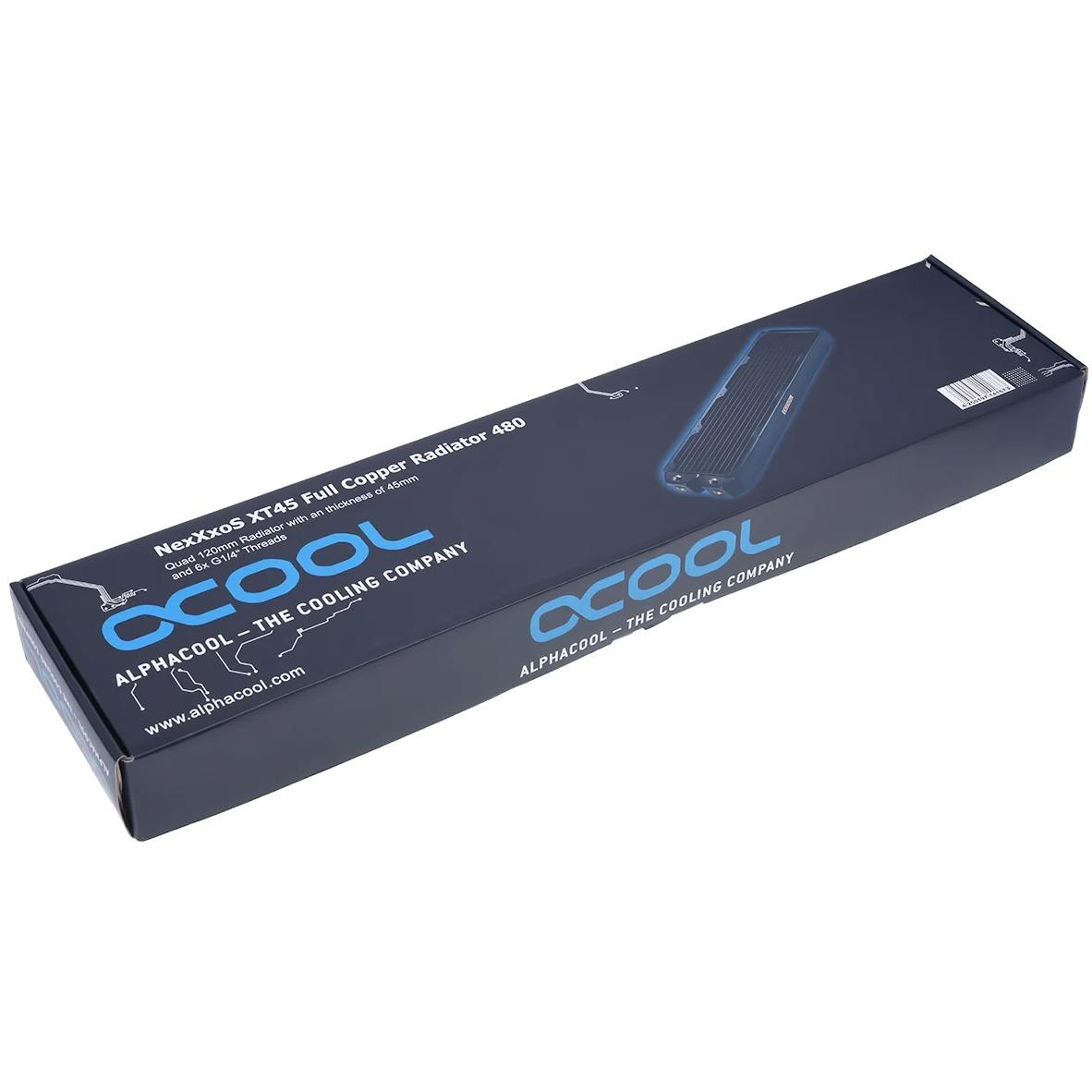 A large main feature product image of Alphacool NexXxoS XT45 Full Copper 480 x 45mm Radiator