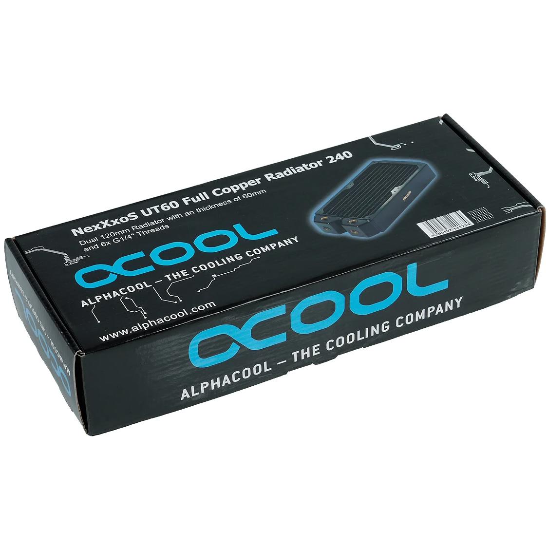 A large main feature product image of Alphacool NexXxoS UT60 Full Copper 240 x 60mm Radiator