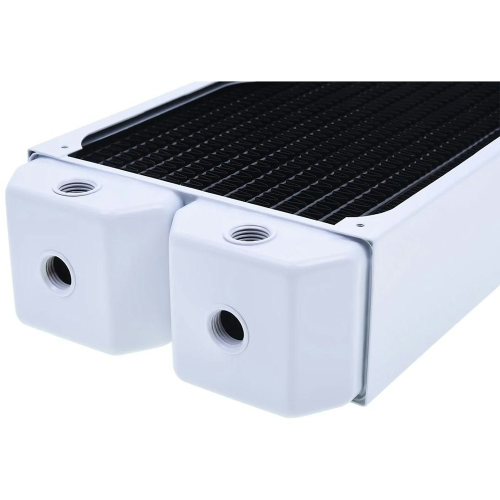 A large main feature product image of Alphacool NexXxoS UT60 Full Copper 420 x 60mm Radiator (White)