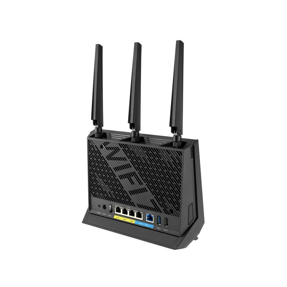 A large main feature product image of ASUS RT-BE86U Dual Band WiFi 7 802.11be Extendable Router