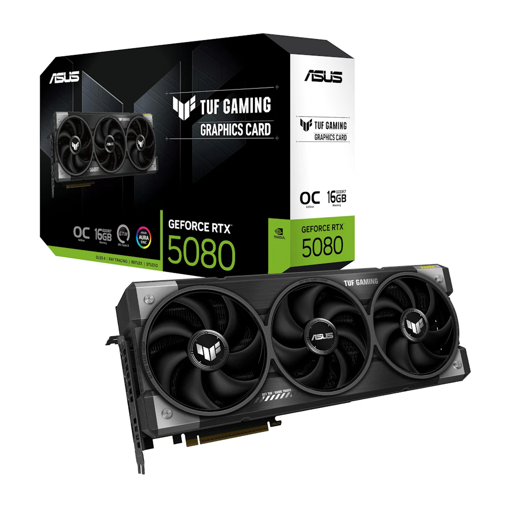 ASUS GeForce RTX 5080 TUF Gaming OC 16GB GDDR7