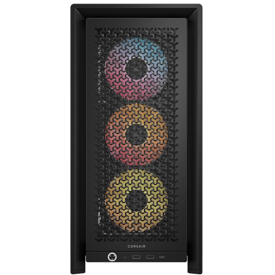 A large main feature product image of Corsair Frame 4000D RS ARGB Mid Tower Case (Black)