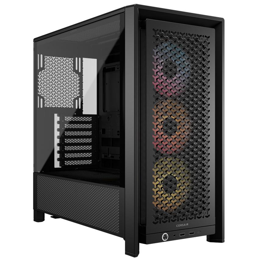 A large main feature product image of Corsair Frame 4000D RS ARGB Mid Tower Case (Black)