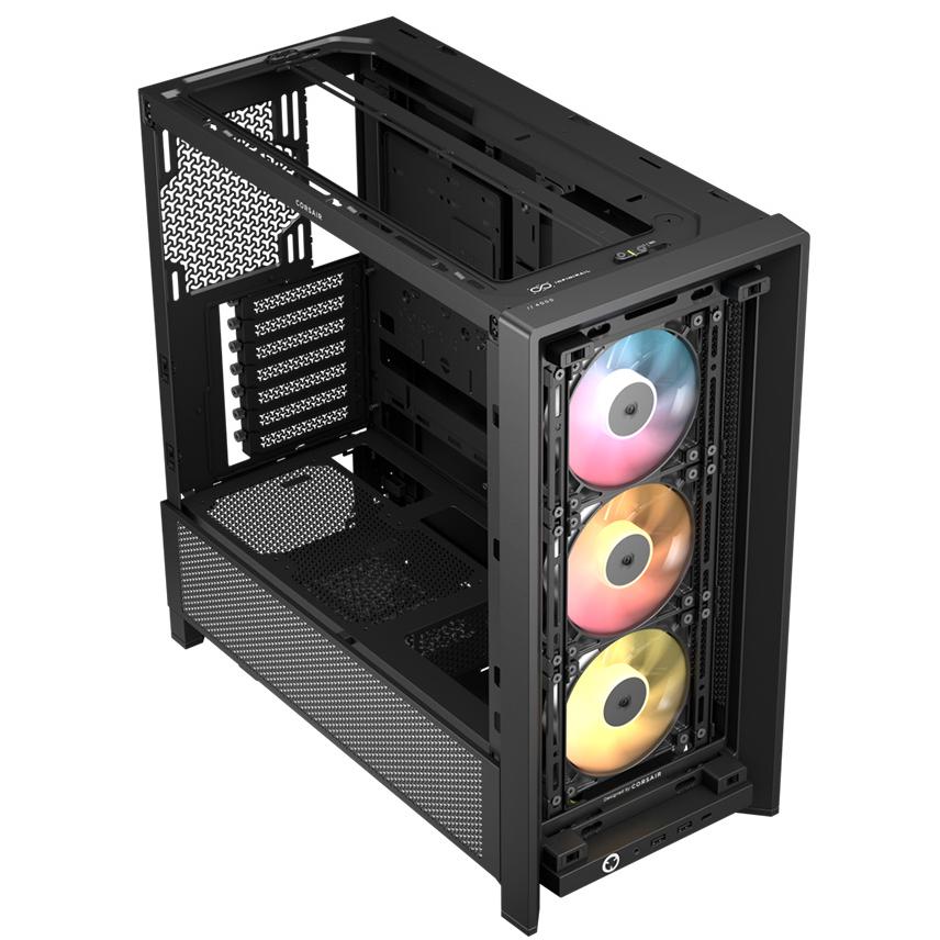 A large main feature product image of Corsair Frame 4000D RS ARGB Mid Tower Case (Black)