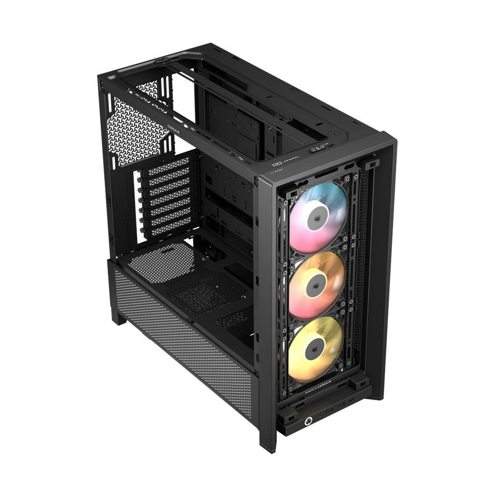 A large main feature product image of Corsair Frame 4000D RS ARGB Mid Tower Case (Black)