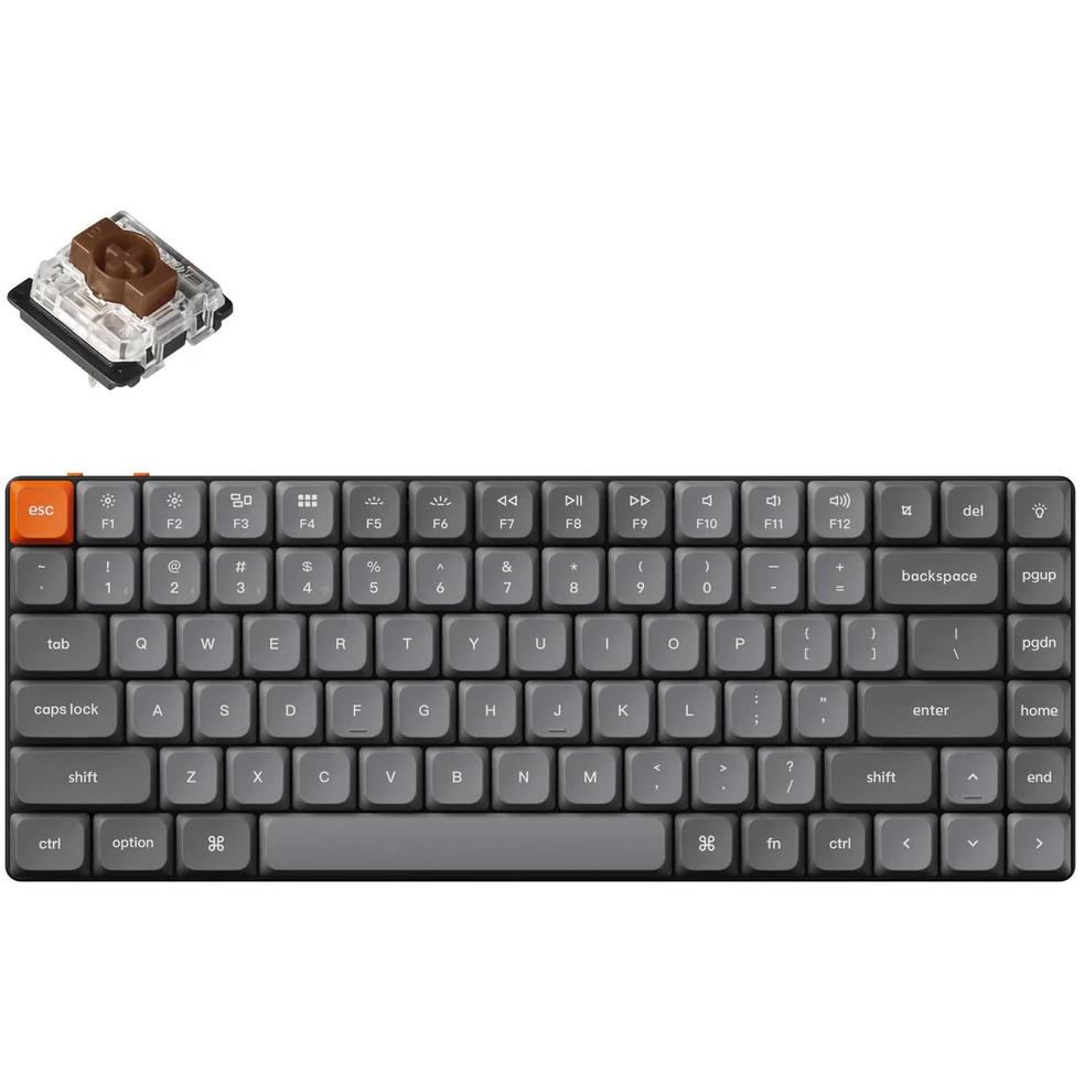A large main feature product image of Keychron K3 Max - 75% Low Profile QMK RGB Wireless Custom Mechanical Keyboard (Gateron MX 2.0 Brown Switch)