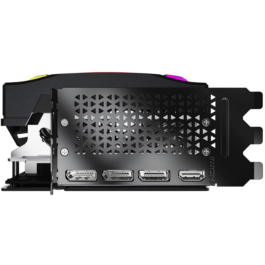 A large main feature product image of PNY GeForce RTX 5090 ARGB EPIC-X RGB OC 32GB GDDR7