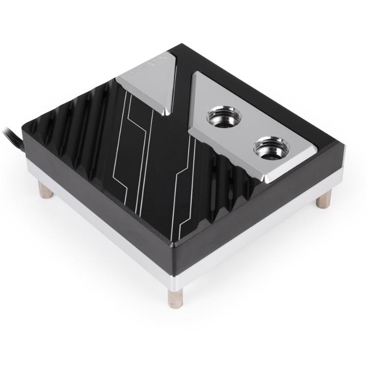 A large main feature product image of Alphacool Apex 1 ARGB CPU Water Block for Intel