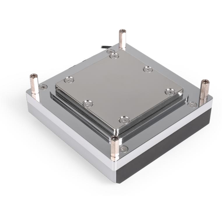 A large main feature product image of Alphacool Apex 1 ARGB CPU Water Block for Intel