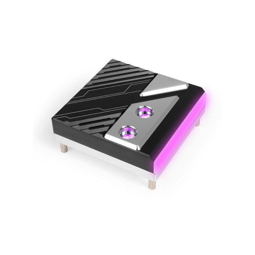 A large main feature product image of Alphacool Apex 1 ARGB CPU Water Block for Intel