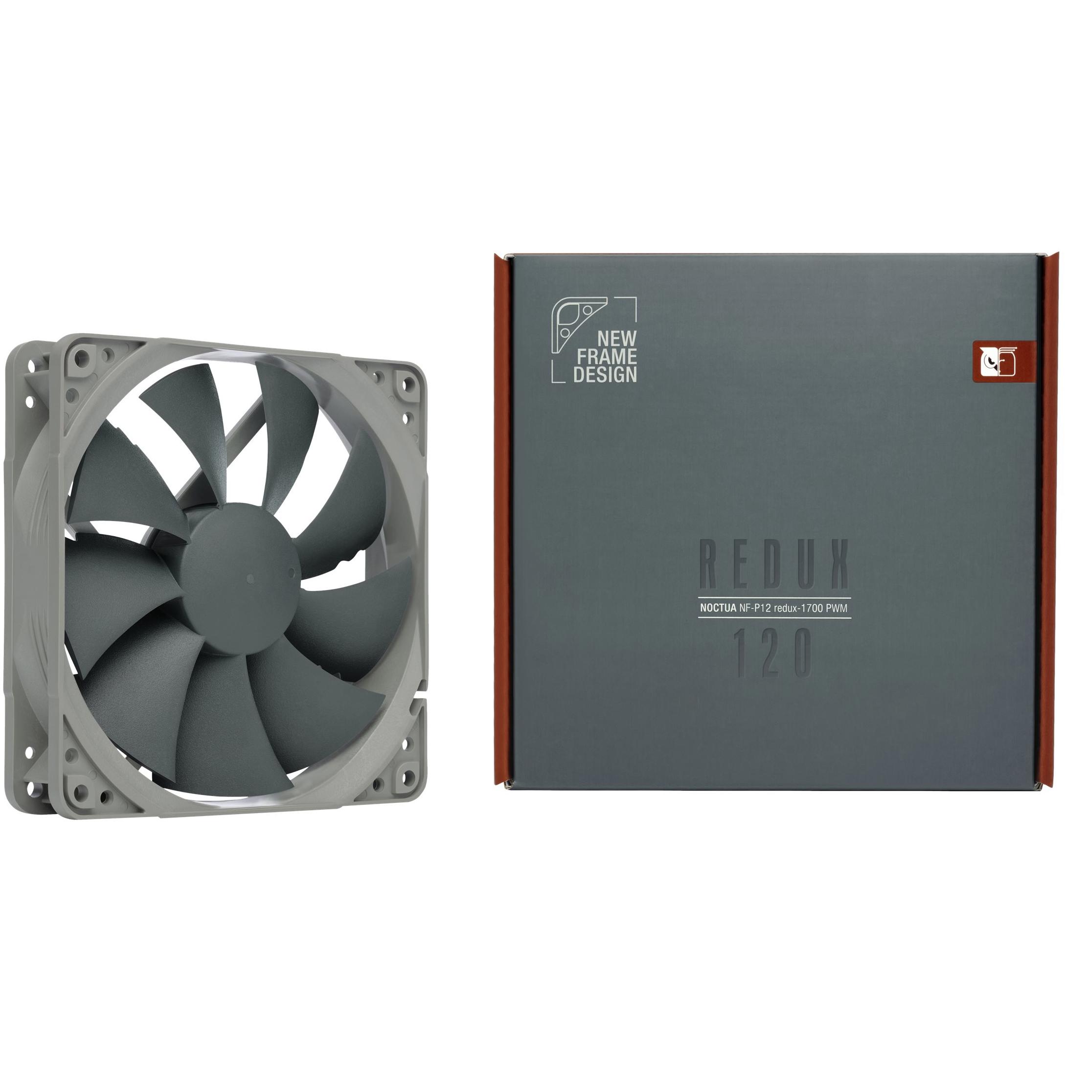 A large main feature product image of Noctua NF-P12 redux 1700 PWM - 120mm x 25mm 1700RPM Cooling Fan