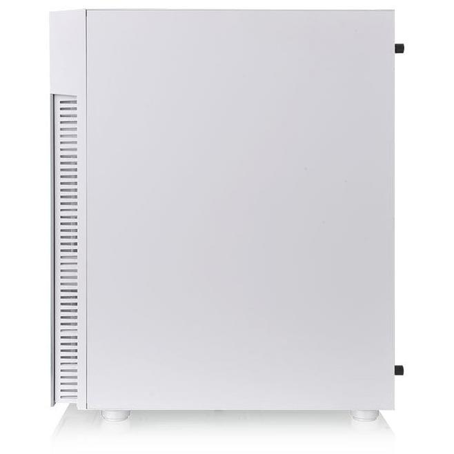 A large main feature product image of Thermaltake View 200 PLUS - ARGB TG Mid Tower Case (Snow)