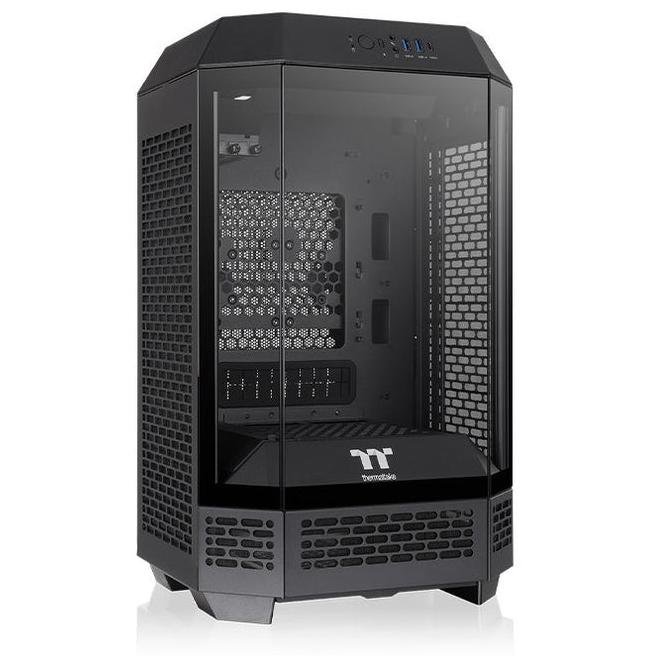 A large main feature product image of Thermaltake The Tower 250 Tempered Glass Mini Tower Case (Black)