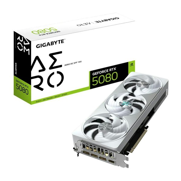 Gigabyte GeForce RTX 5080 AERO OC SFF 16GB GDDR7 (White)